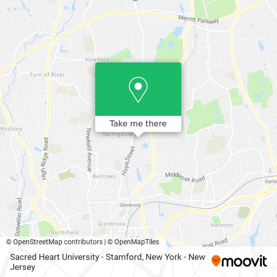 Sacred Heart University - Stamford map