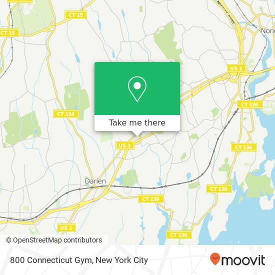 Mapa de 800 Connecticut Gym