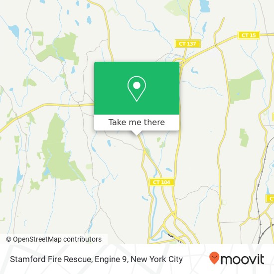 Mapa de Stamford Fire Rescue, Engine 9