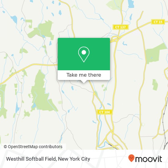 Westhill Softball Field map