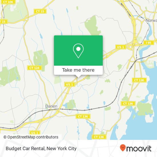 Budget Car Rental map