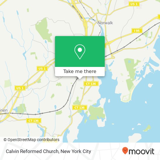 Calvin Reformed Church map