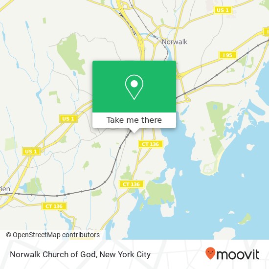 Norwalk Church of God map