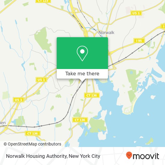 Norwalk Housing Authority map