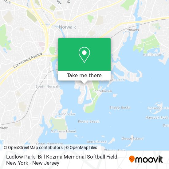 Ludlow Park- Bill Kozma Memorial Softball Field map