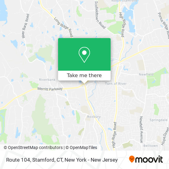 Route 104, Stamford, CT map