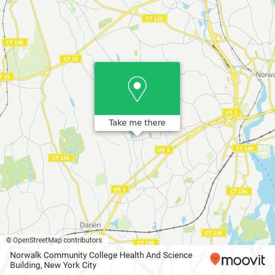 Mapa de Norwalk Community College Health And Science Building