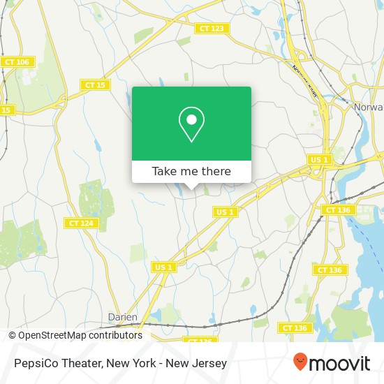 Mapa de PepsiCo Theater