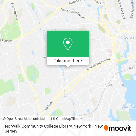 Norwalk Community College Library map