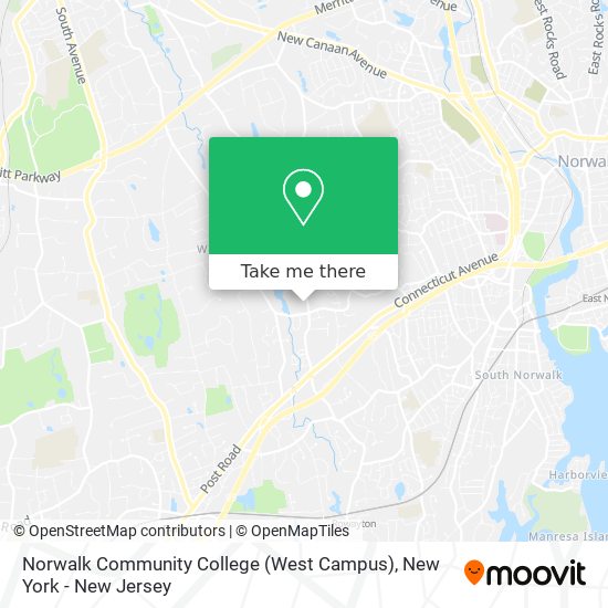 Mapa de Norwalk Community College (West Campus)
