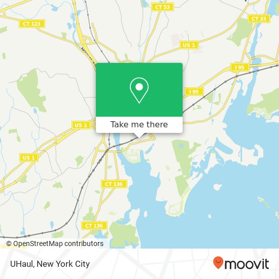 UHaul map