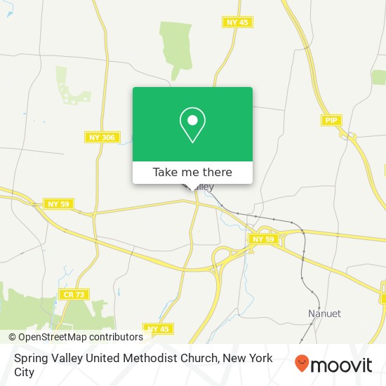 Spring Valley United Methodist Church map