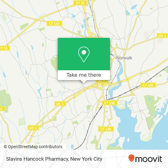 Mapa de Slavins Hancock Pharmacy