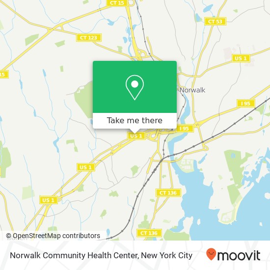 Mapa de Norwalk Community Health Center