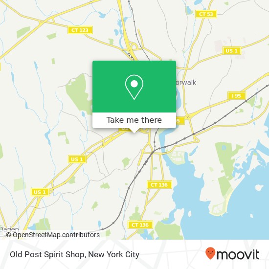 Mapa de Old Post Spirit Shop