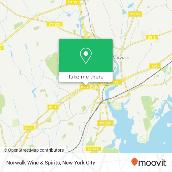 Norwalk Wine & Spirits map