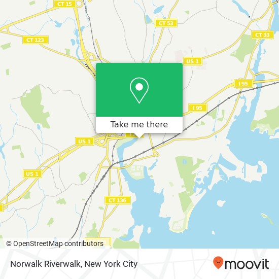 Mapa de Norwalk Riverwalk