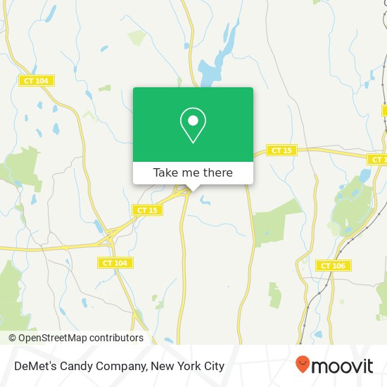 Mapa de DeMet's Candy Company