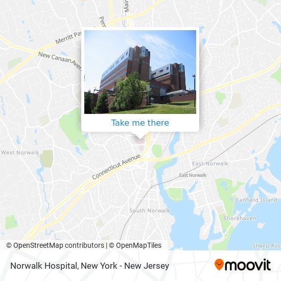 Mapa de Norwalk Hospital