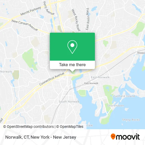 Norwalk, CT map