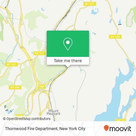 Thornwood Fire Department map