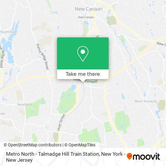 Mapa de Metro North - Talmadge Hill Train Station