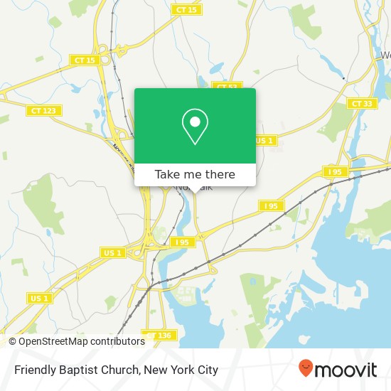 Friendly Baptist Church map