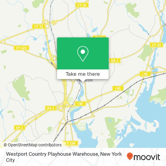 Westport Country Playhouse Warehouse map
