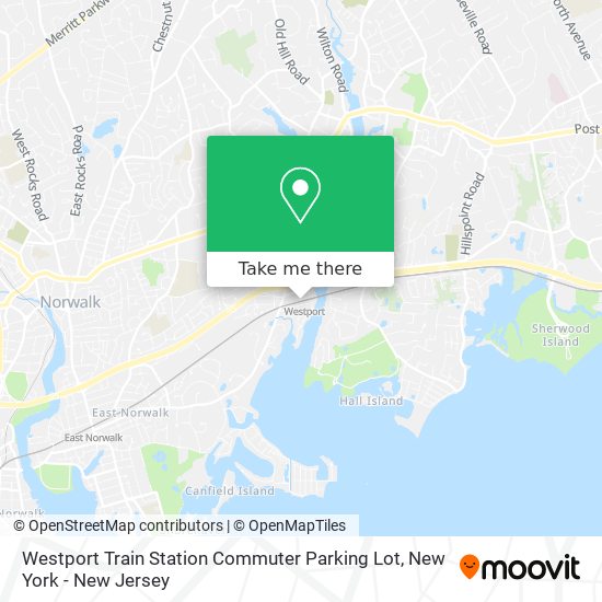 Mapa de Westport Train Station Commuter Parking Lot