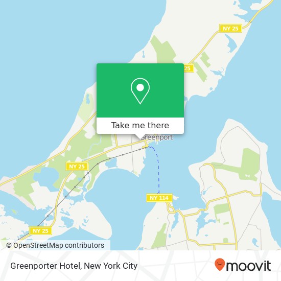 Mapa de Greenporter Hotel