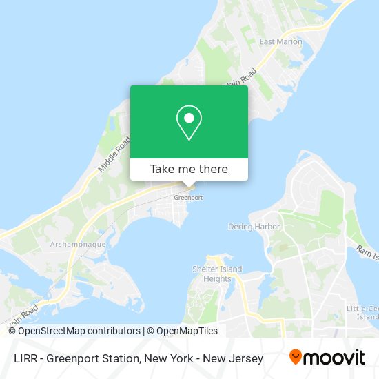 Mapa de LIRR - Greenport Station