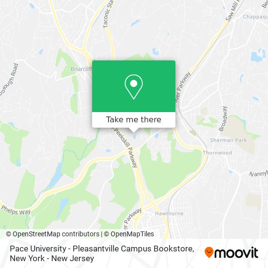 Pace University - Pleasantville Campus Bookstore map