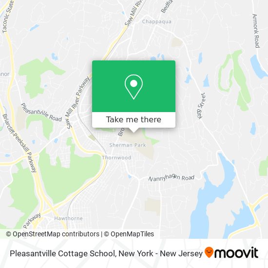 Mapa de Pleasantville Cottage School