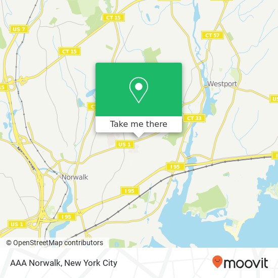 AAA Norwalk map