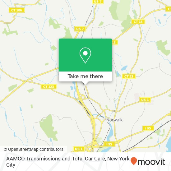 AAMCO Transmissions and Total Car Care map