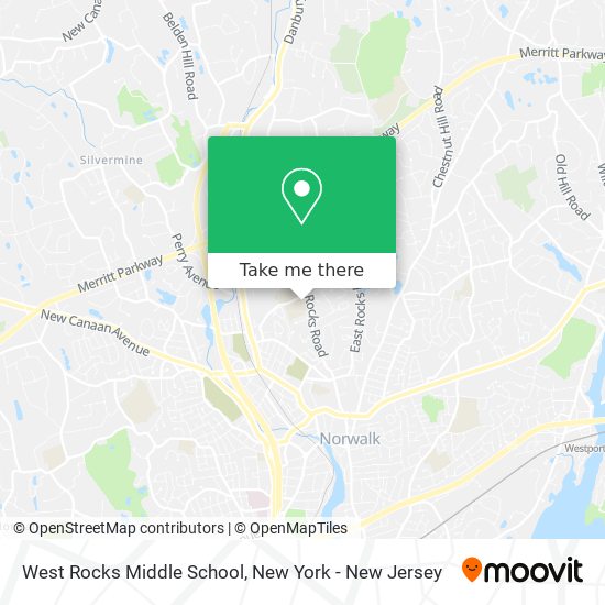 Mapa de West Rocks Middle School