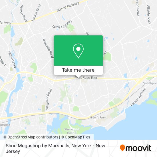 Shoe Megashop by Marshalls map