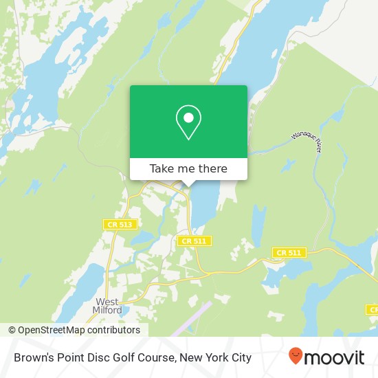 Brown's Point Disc Golf Course map