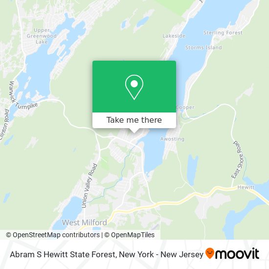 Abram S Hewitt State Forest map