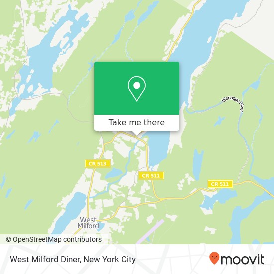West Milford Diner map