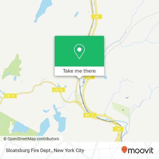 Mapa de Sloatsburg Fire Dept.