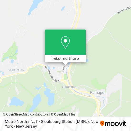 Mapa de Metro North / NJT - Sloatsburg Station (MBPJ)