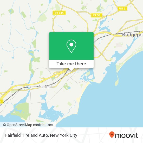 Mapa de Fairfield Tire and Auto