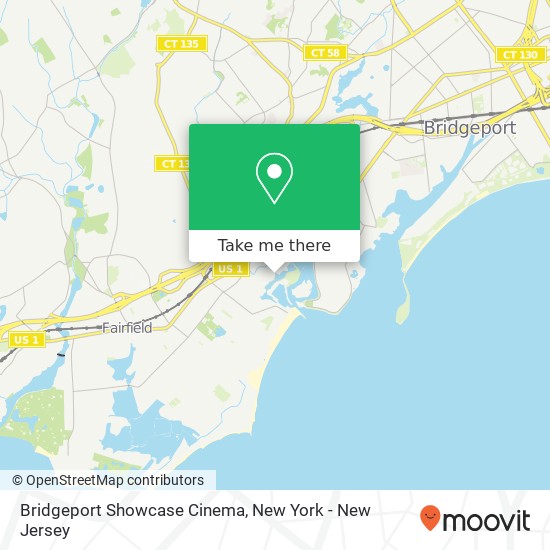 Bridgeport Showcase Cinema map