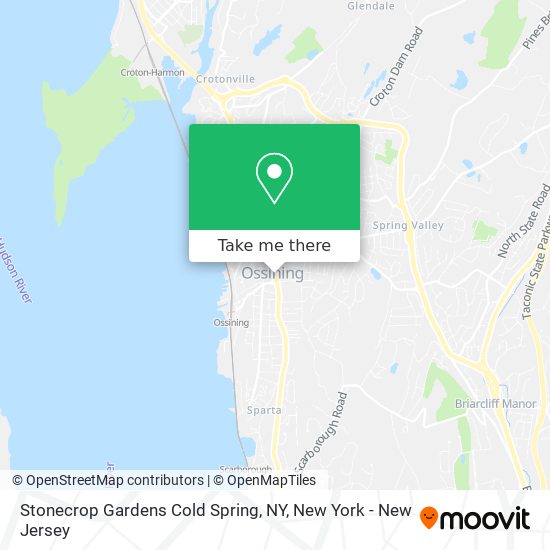 Mapa de Stonecrop Gardens Cold Spring, NY