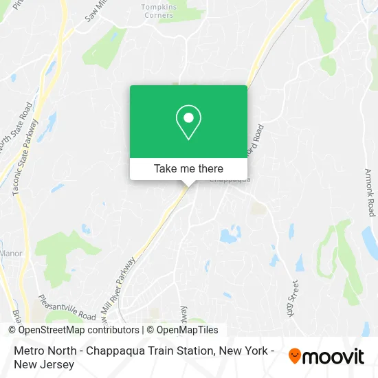 Metro North - Chappaqua Train Station map