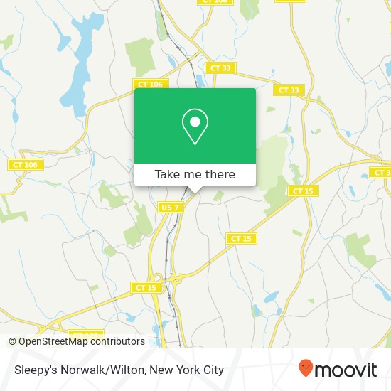 Mapa de Sleepy's Norwalk/Wilton