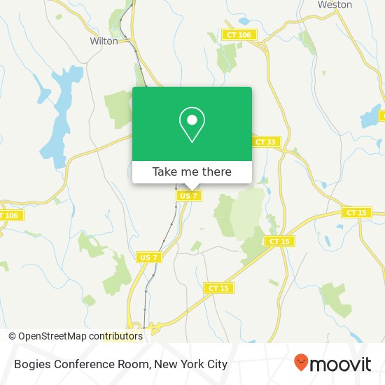 Bogies Conference Room map