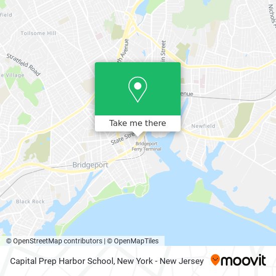 Capital Prep Harbor School map