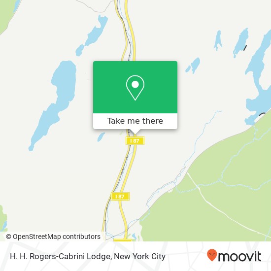 Mapa de H. H. Rogers-Cabrini Lodge